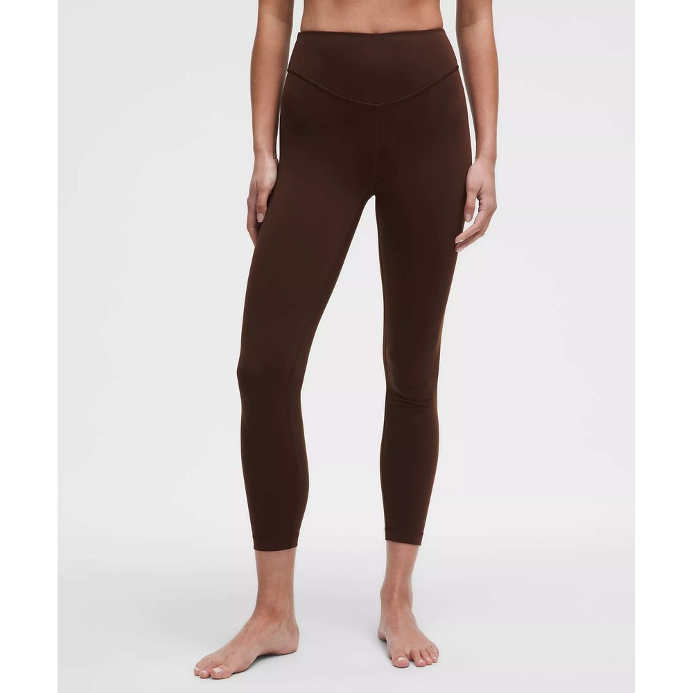 Lululemon Wunder Under Smooth Cover High Rise Tight 25" Lava Cake Brown Womens 6